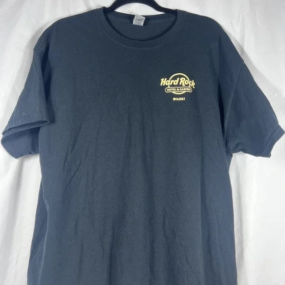 T-shirt Hard Rock Hotel Casino BILOXI XL Black "Time To Play", Guitar, - Picture 3 of 12